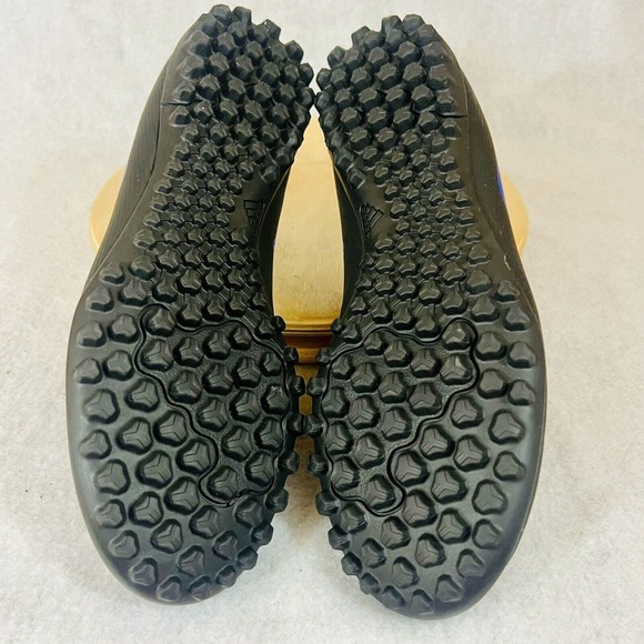 ADIDAS X SPEEDFLOW.4 TURF BLACK Blue MEN'S SOCCER SHOES Size 5.5 FY3326 - Picture 7 of 8